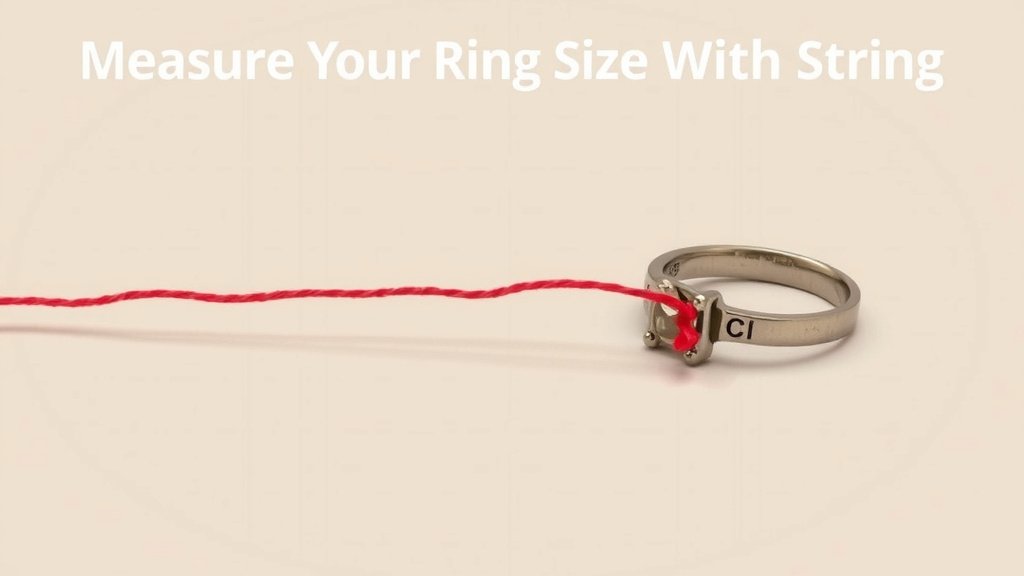 Getting Your Ring Size With String: A Simple Guide