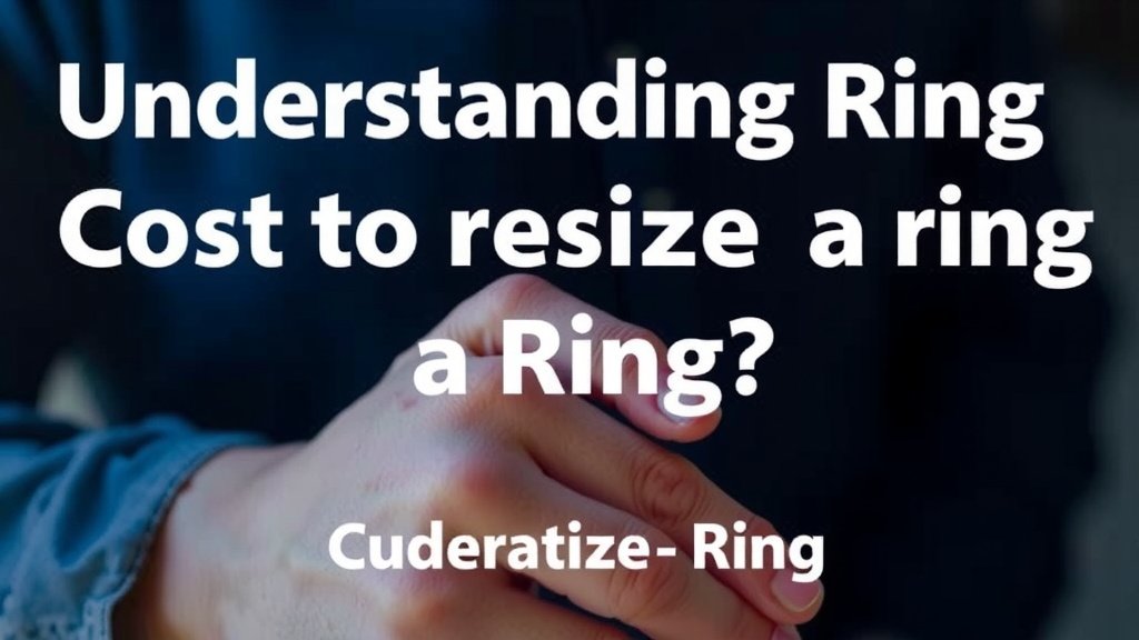 Understanding Ring Resizing Costs