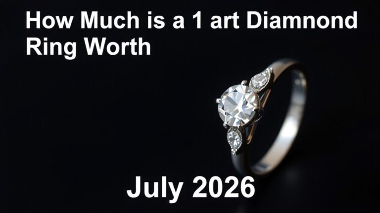 How Much Is a 1 Carat Diamond Ring Worth July 2026