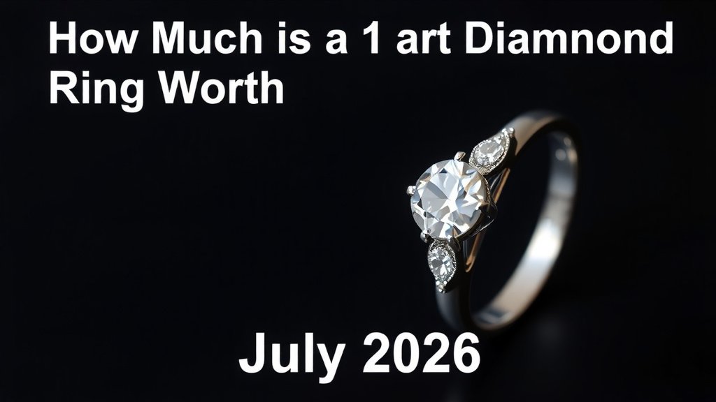 How Much Is a 1 Carat Diamond Ring Worth July 2026