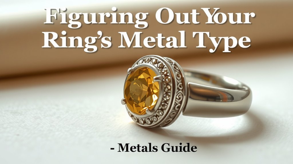 Figuring Out Your Ring's Metal Type