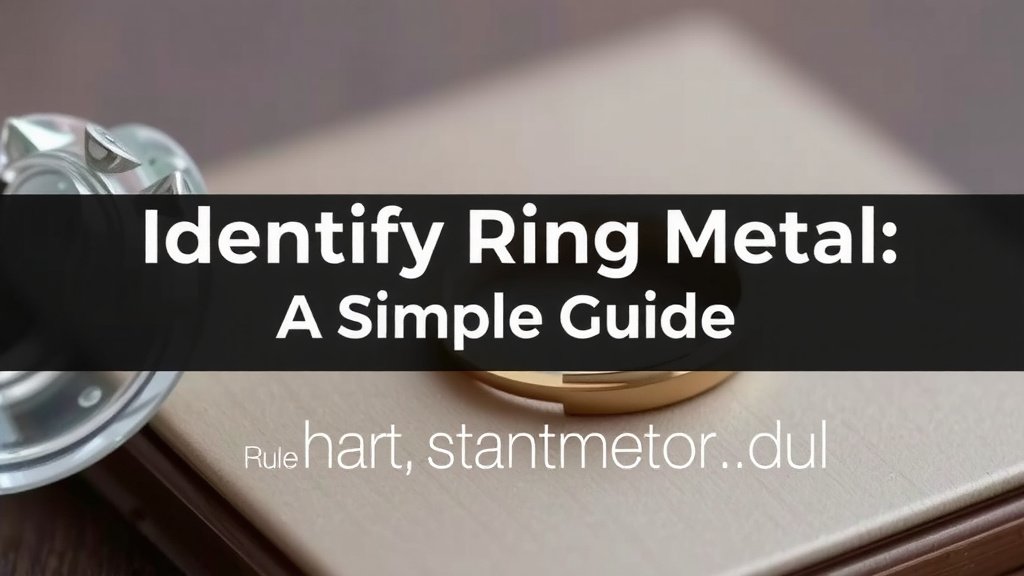 Identify Ring Metal: A Simple Guide