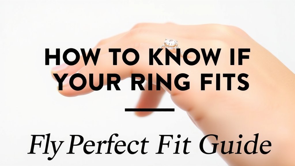How to Know if Your Ring Fits: The Perfect Fit Guide