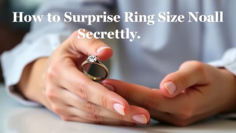 Propose Surprise Ring Size Secretly: Your Ultimate Guide