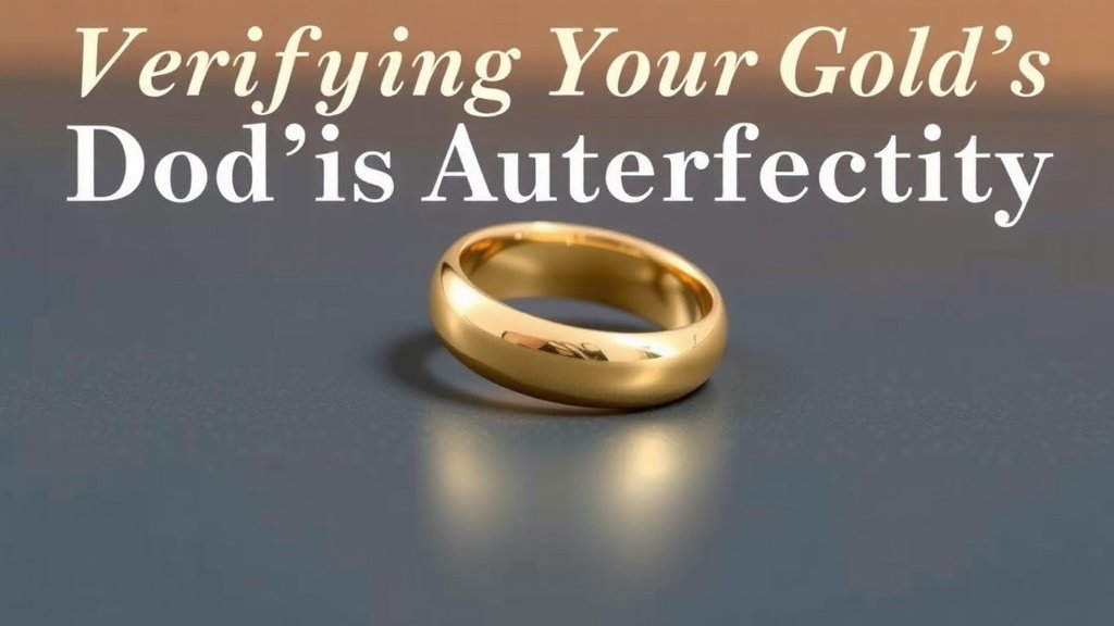 Verifying Your Gold Ring's Authenticity