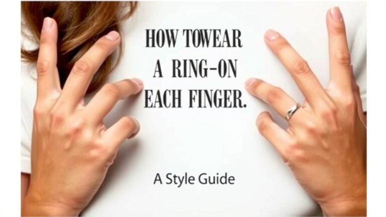 How to Wear a Ring on Each Finger: A Style Guide