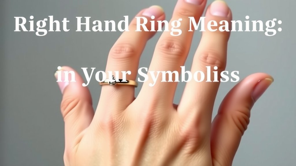 Right Hand Ring Meaning: What It Symbolizes