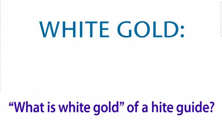 What is White Gold: A Complete Guide