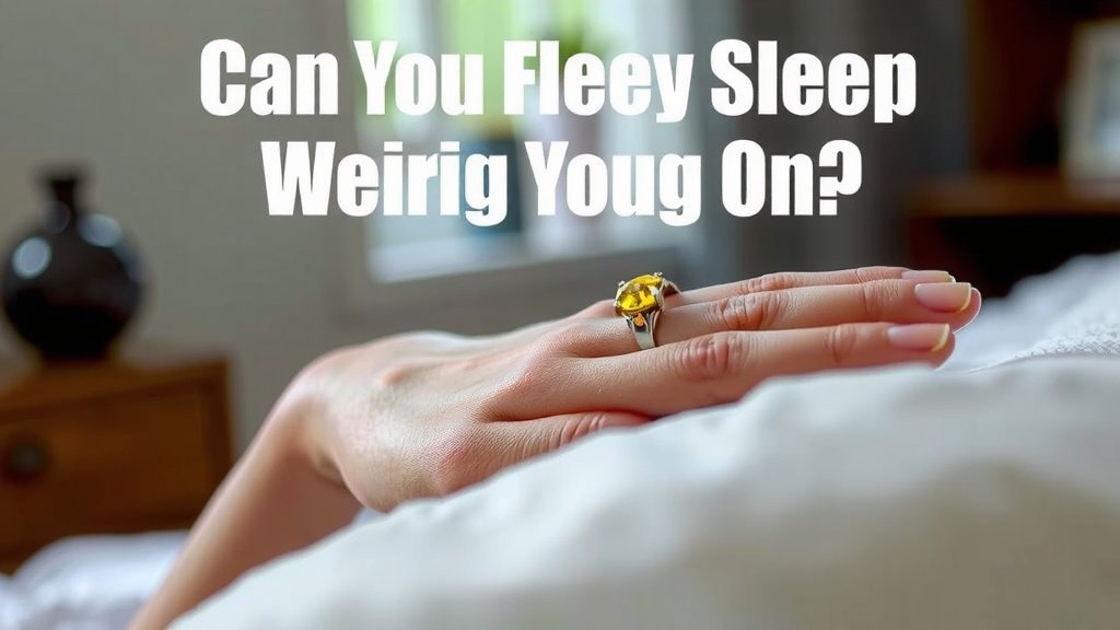Is It Okay to Sleep Wearing Your Rings?