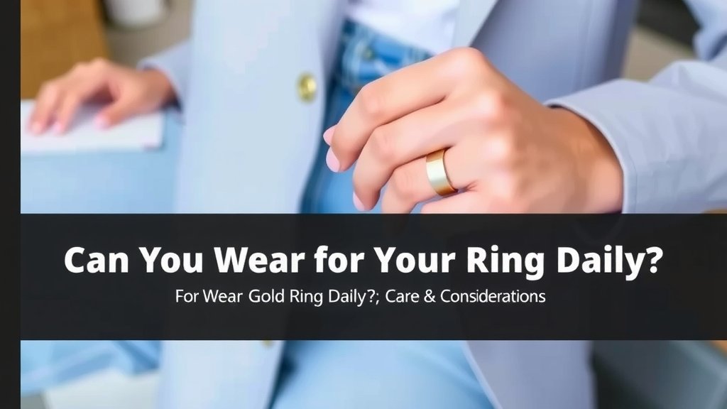 Daily Wear for Your Gold Ring: What to Expect
