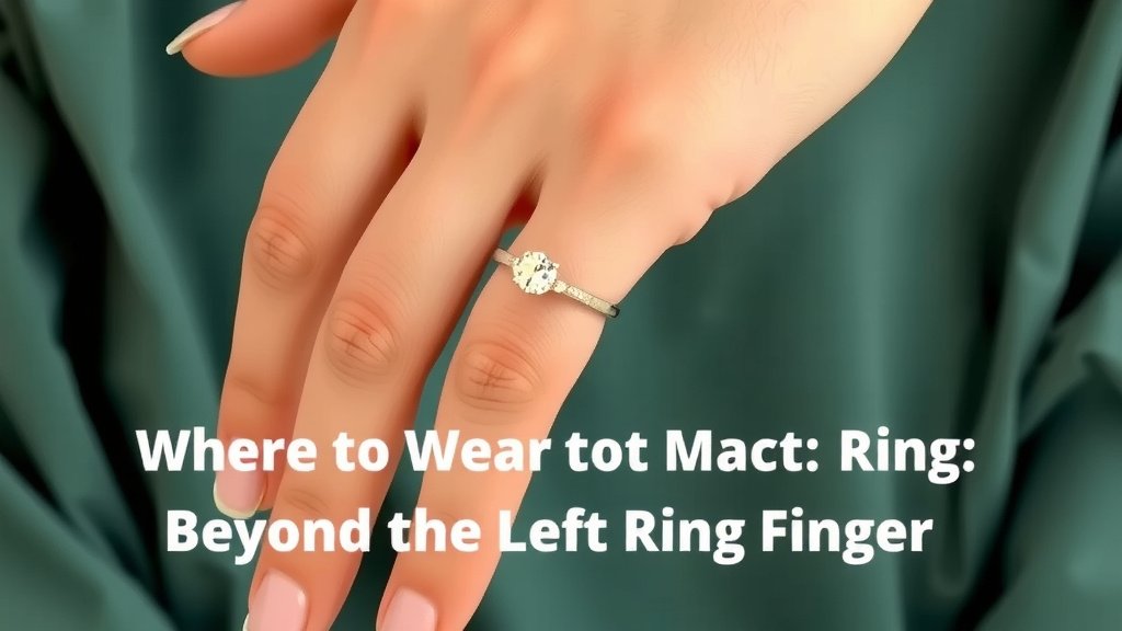 Where to Wear Your Engagement Ring: Beyond the Left Ring Finger