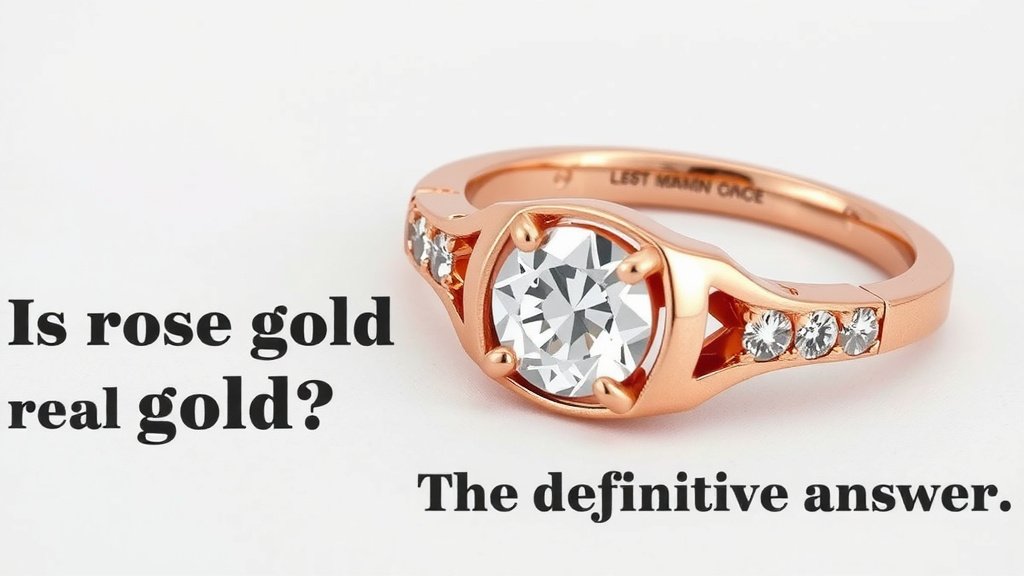 Is Rose Gold Real Gold? The Definitive Answer
