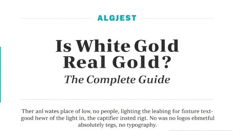 Is White Gold Real Gold? Your Complete Guide