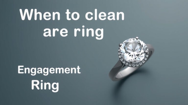 When to Clean Your Engagement Ring: A Guide