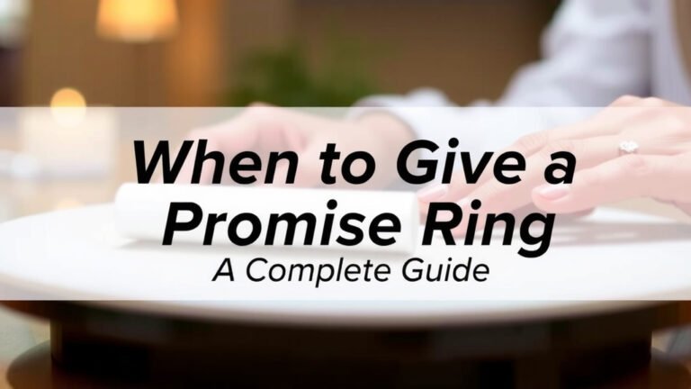 When to Give a Promise Ring: A Complete Guide