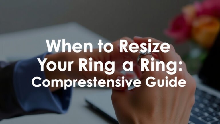 When to Resize Your Ring: A Comprehensive Guide