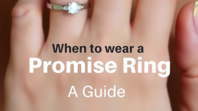 When to Wear a Promise Ring: A Guide