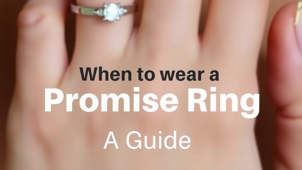 When to Wear a Promise Ring: A Guide