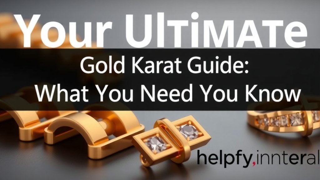 Your Ultimate Gold Karat Guide: What You Need to Know